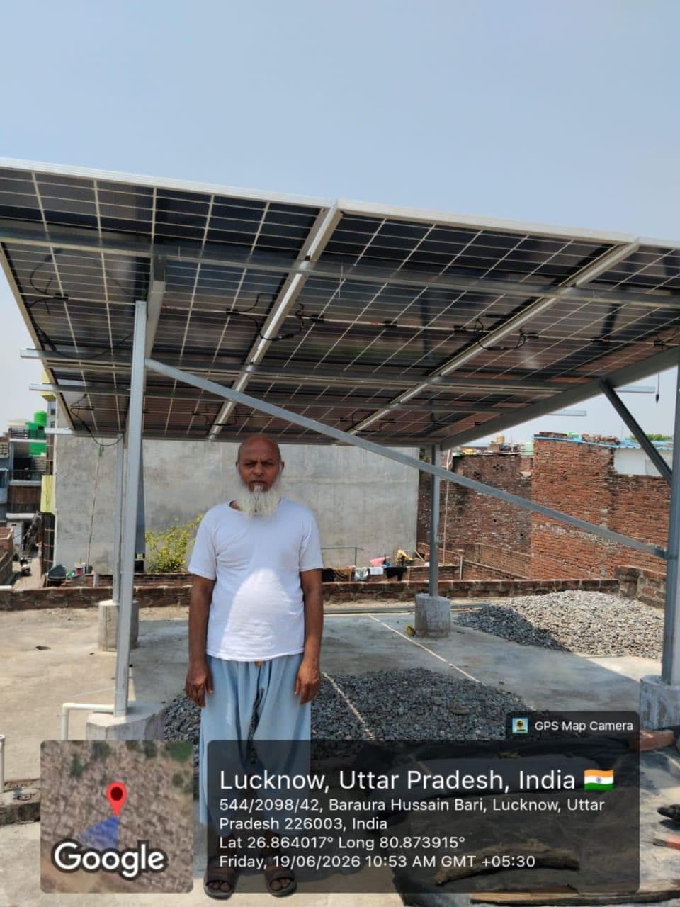 Abdul Waeed's solar installation