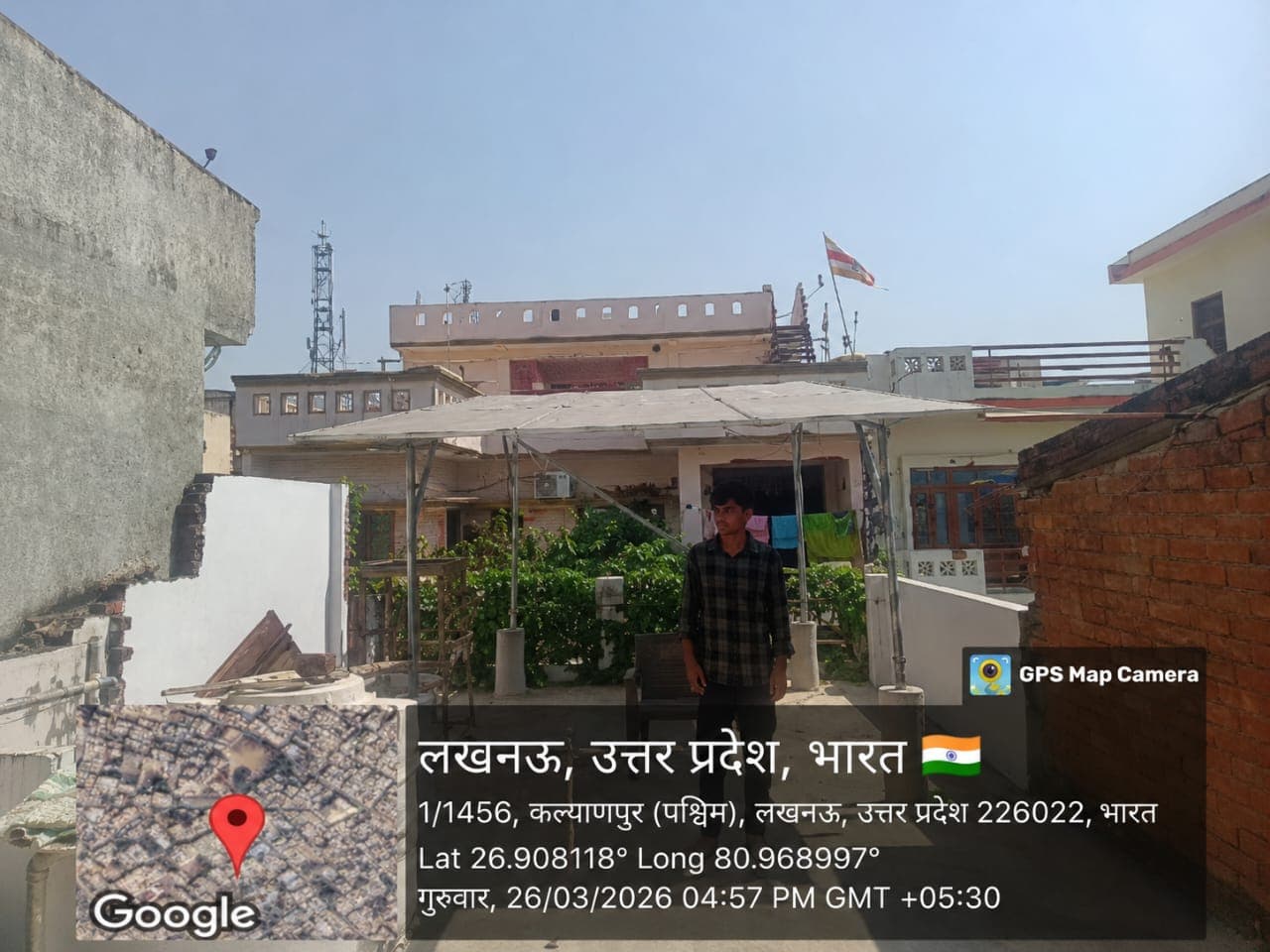 Anil Kumar's solar installation