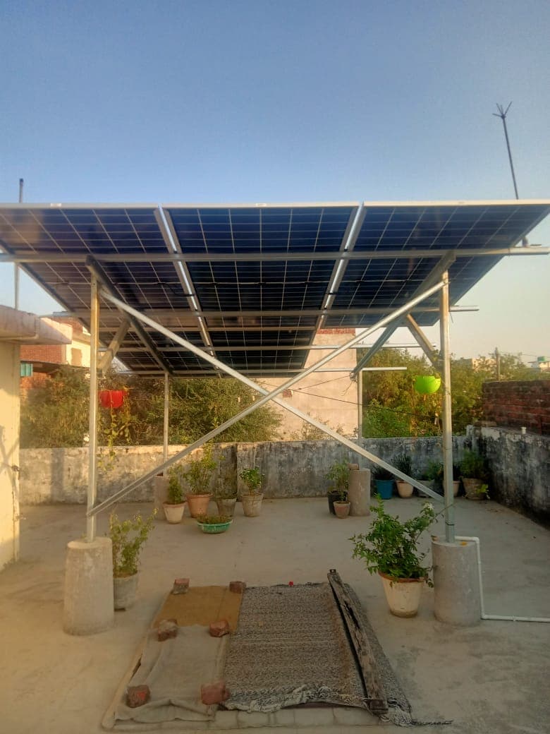 Himanshu Singh's solar installation