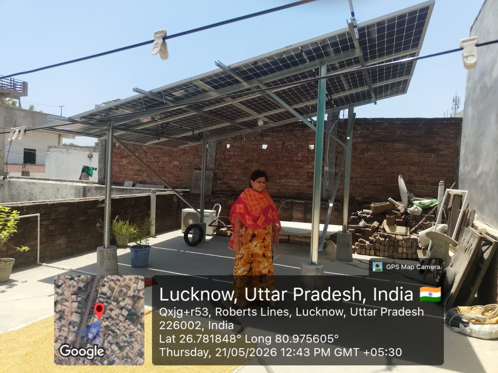 Sasi Singh's solar installation