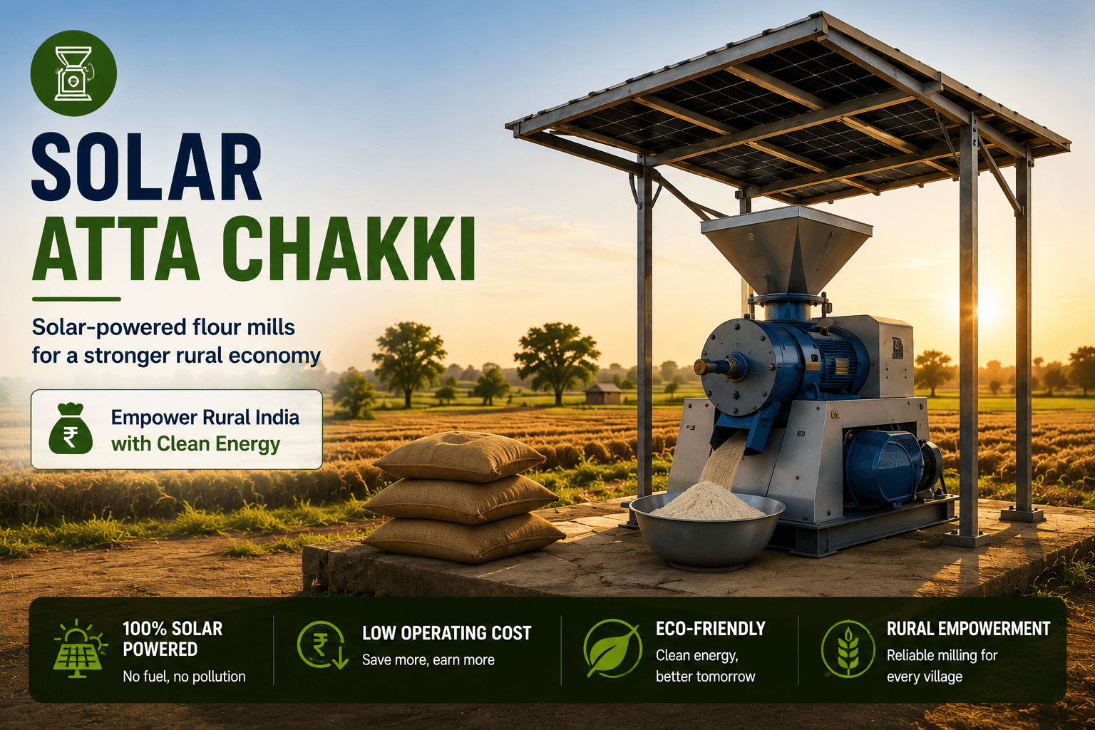 Solar Atta Chakki