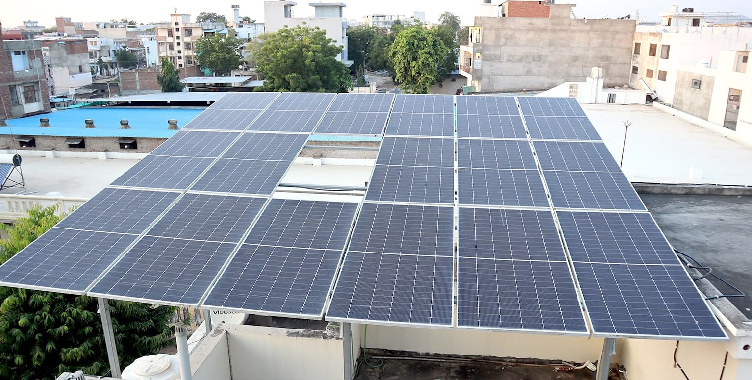 10kW on-grid rooftop solar installation by Vertex Solar